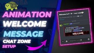 How To Set General chat Welcome Animation Message Carl bot for discord Server |