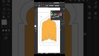 Make a Simple Mosque Frame Vector Image | Adobe Illustrator Tutorials