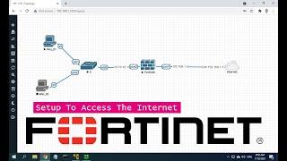 How to connect to internet on Fortigate firewall