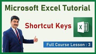 Excel shortcut keys | MS Excel full course in hindi | Microsoft excel tutorial