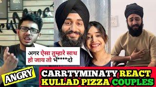 Carryminati Reacts on Kulhad Pizza Couples Viral Video । Kulhad Pizza Couple viral Video Link