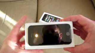 Unboxing The New Apple iPhone 5S space grey 16gb phone & how to insert a nano sim card