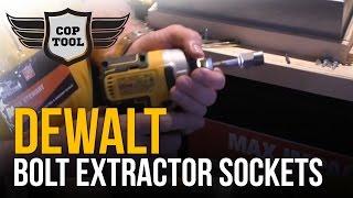 Dewalt Bolt Extractor Sockets, Spiral Flute Back Out Nut Driver