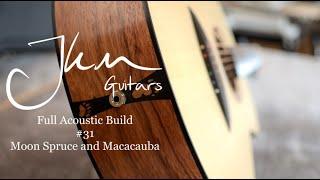 Full Acoustic Guitar Build - Workshop ASMR  - JKM Guitars