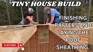 COUPLE BUILDS TINY HOUSE. Homesteading, DIY, Tiny House, Sawmill, Community, Self Built, Memories.