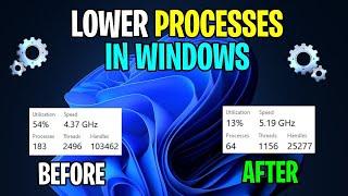 How To Get LOWER PROCESSES on Windows 10 & 11 (LOWER INPUT DELAY & MORE FPS)