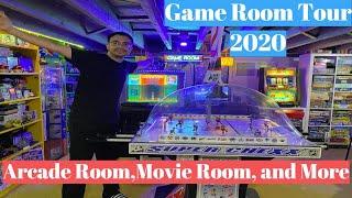 Game Room / Man Cave Tour 2020 Video Games, Board Games, Movie Theater, Arcade Room