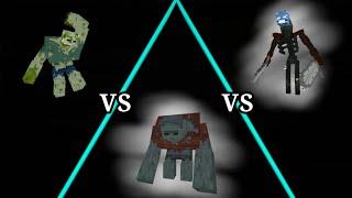 mutant lobber zombie VS mutant bouldering zombie VS mutant wither skeleton