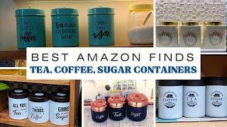 Tea coffee sugar containers | Best kitchen containers | Amazon kitchen essentials | kitchen decor