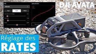 DJI AVATA : Réglage des RATES (expo en mode manuel).