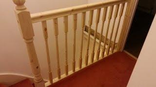 How to replace banister, newel post handrail and spindles on a staircase