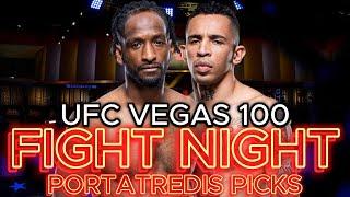 UFC VEGAS 100 MAGNEY VS PRATES FIGHT NIGHT (PORTATREDIS PICKS)