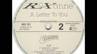 Roxanne - A Letter To You (Instrumental 1985 Coconut)