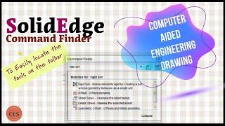 Command finder in Solid Edge