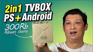 2 in 1 TVBOX bisa Playstation dan Ribuan GAME + Android TV cuma 300rb