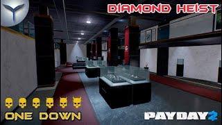 Payday 2. Как одному пройти карту ограбление бриллиантов/Diamond Heist по стелсу. ONE DOWN.