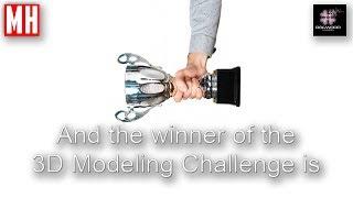 And the winner of the MH Tutorials 3D Modeling challenge is.....