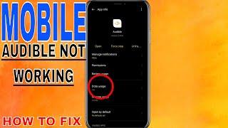   How To Fix Audible Not Working On Mobile 