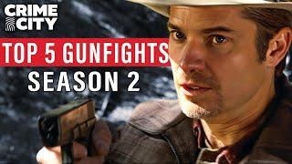 Raylan Givens' Top 5 Gunfights from Justified Season 2 (Timothy Olyphant)