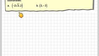 Converting cartesian coordinates into polar coordinates