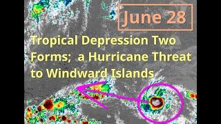 [Friday] Tropical Depression Two Forms; Expected to hit Lesser Antilles as a Hurricane