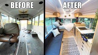 SKOOLIE Bus Conversion Timelapse (Start To Finish 4yrs)