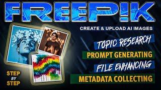 How to Create & Upload AI Images as a Freepik Contributor | Step-by-Step Free Guide