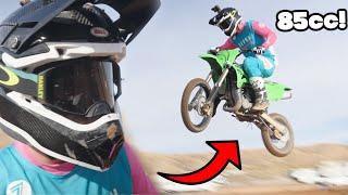 Absolutely RIPPING KX 85 at Motorcross Track!