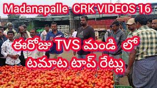 Madanapalle Tomato prices  మదనపల్లె టమాటా రేట్లు #crkvideos16 #tomatoprices