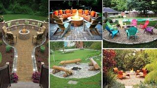 28 Round Firepit Area Ideas to enjoy Summer Nights Outside| DIY GARDENS