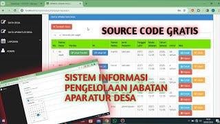 APLIKASI SISTEM INFORMASI BERBASIS WEB PENGELOLAAN JABATAN APARATUR DESA ( GRATIS )