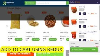 Node & React#14 : Add to Cart in eCommerce website using Reactjs, Redux & Nodejs