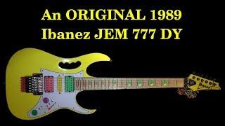 An amazing 1989 Ibanez Jem777 Desert Yellow!