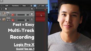 Record to Multiple Tracks at the Same Time | Logic Pro X QuickTips