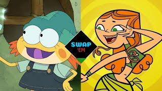IVY AND IZZY VOICE SWAP | Amphibia/Total Drama