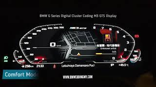 BMW G20 Coding for M3 GTS Digital Cluster Display