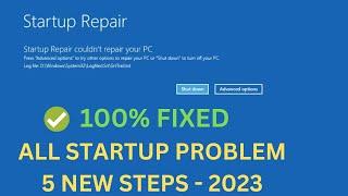 How To Fix Startup Repair Couldn’t Repair Your PC In Windows 10/11(5 New Methods 2023) Boot Issue