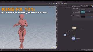 Houdini KineFX 101: Tutorial One - FBX Import, Rig Pose, Skeleton Blend