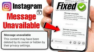 instagram message unavailable problem today | instagram message show nahi ho raha