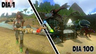 Sobrevivendo 100 Dias no The Island Hardcore | ARK Movie | ARK Survival Evolved Mobile