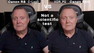 Canon R8 C Log3 vs Canon R50 HDR PQ