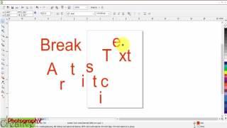 break artistic text - coreldraw tutorial for beginners (30)