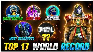 Top 17 World Records of Free Fire Battleground | Free Fire के कुछ ऐसे Records जो कोई नहीं तोड़ सकता