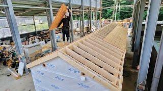 Process of Building Mobile Wooden House in One Week. Amazing Korean Modern Architecture