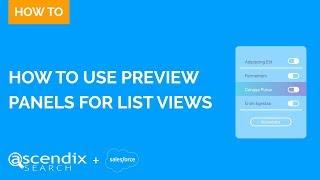 How to Use Preview Panels for List Views | Ascendix Search for Salesforce.com