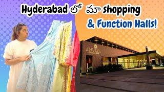 maa Shopping in Hyderabad & Function Halls Investment Ki || Telugu Vlogs in USA || English Subs||A&C