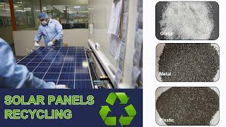 Scrap Solar PV Panel Recycling Line - Solar Panel Recycling And Separation Machine