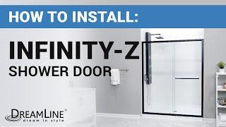 How To Install a DreamLine Infinity-Z Shower Door | DreamLine Shower Door Installation Tutorial