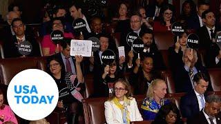 Democrats protest during President Trump's address to Congress | USA TODAY