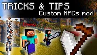50 TRICKS & TIPS for Custom NPCs mod | Tutorial Minecraft 1.7.10